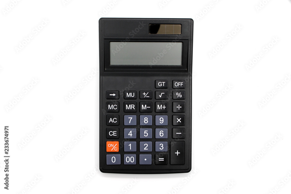 calculator isolated on white background calculator isolated on white background
