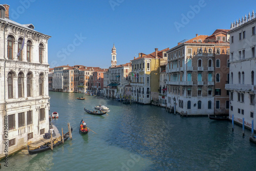 Gondolas in the Grand Canal in Venice © josev82