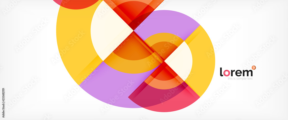 Multicolored round shapes abstract background Multicolored round shapes abstract background