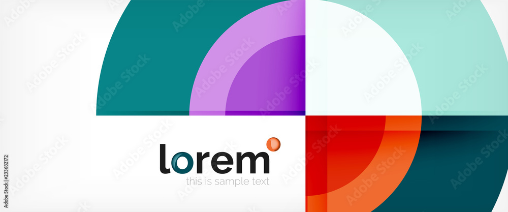 Circle abstract background, geometric modern design template Circle abstract background, geometric modern design template