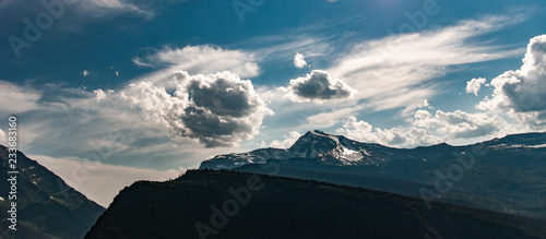 Awesome Mountain Panorama in Glacier National Park in Northern Montana © Pix by Marti