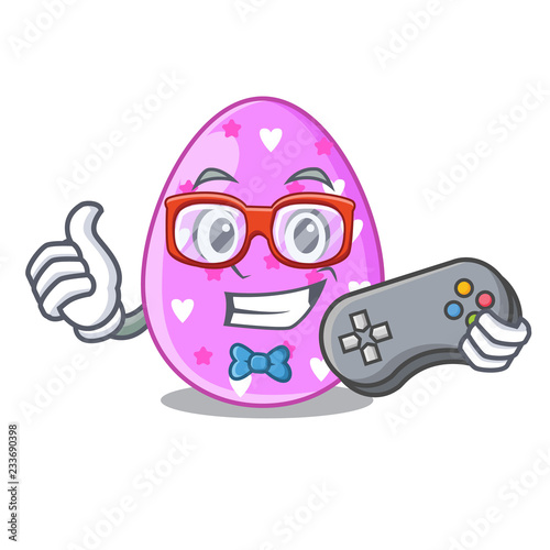 Gamer eggs easter holiday character for spectacle photo