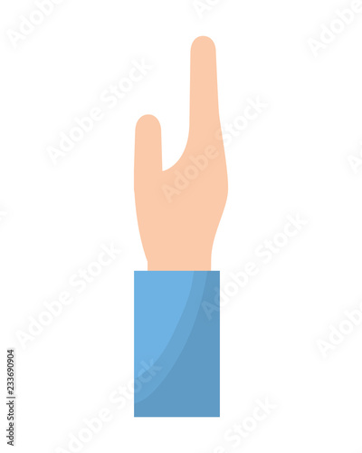 human hand gesture cartoon icon
