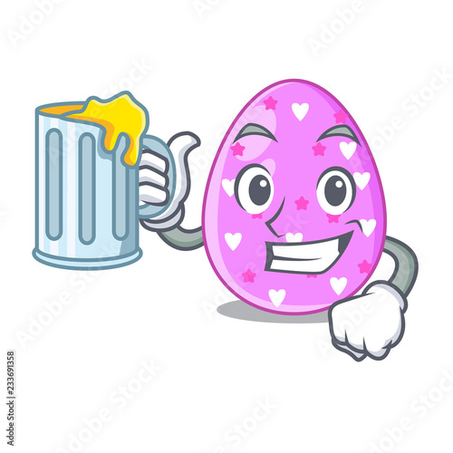 With juice eggs easter holiday character for spectacle