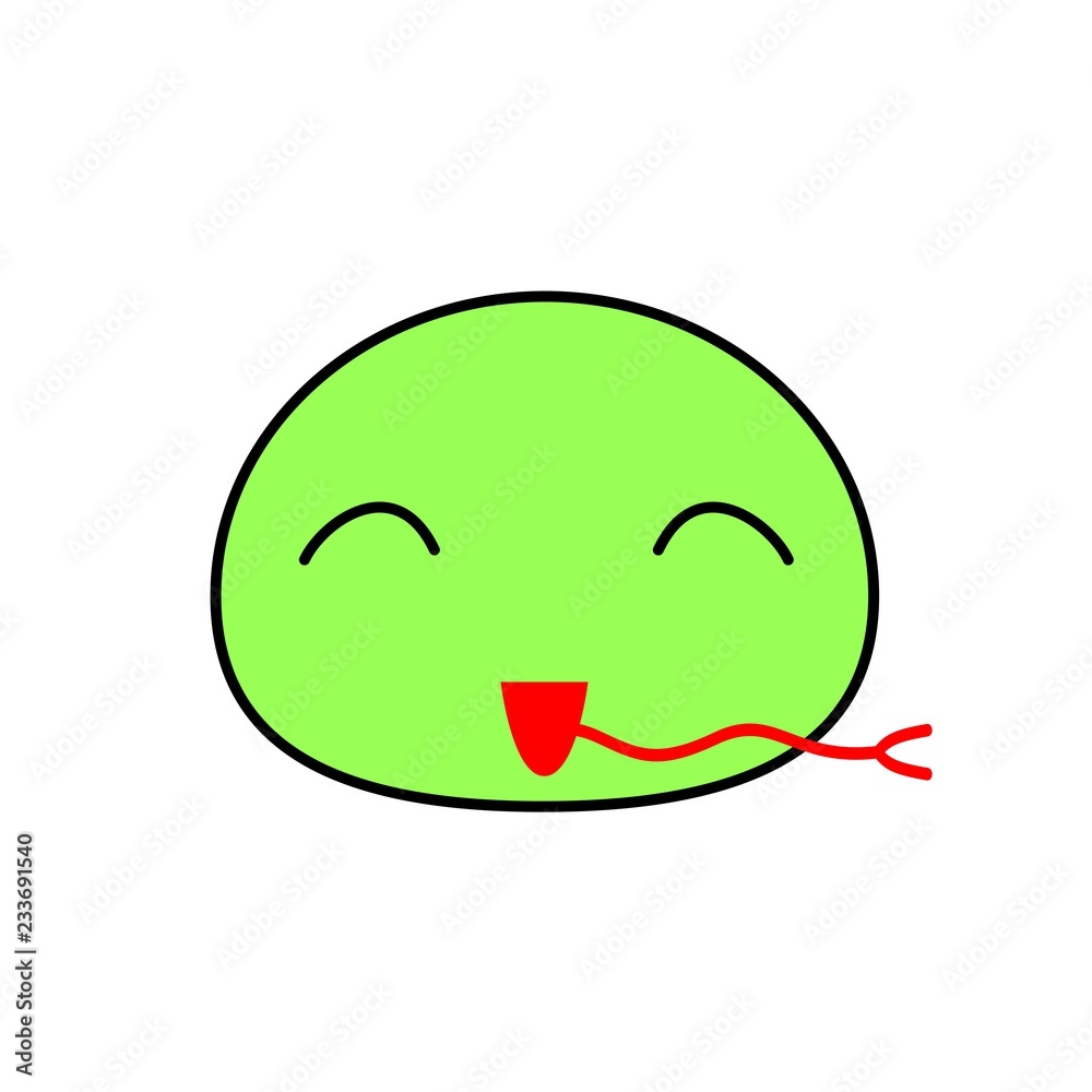 Fototapeta premium 十二支の動物 笑顔アイコン