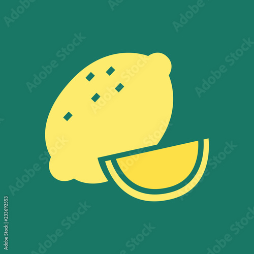 Silhouette icon lemon