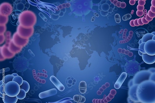 Epidemic or viral infections attack vector illustration
