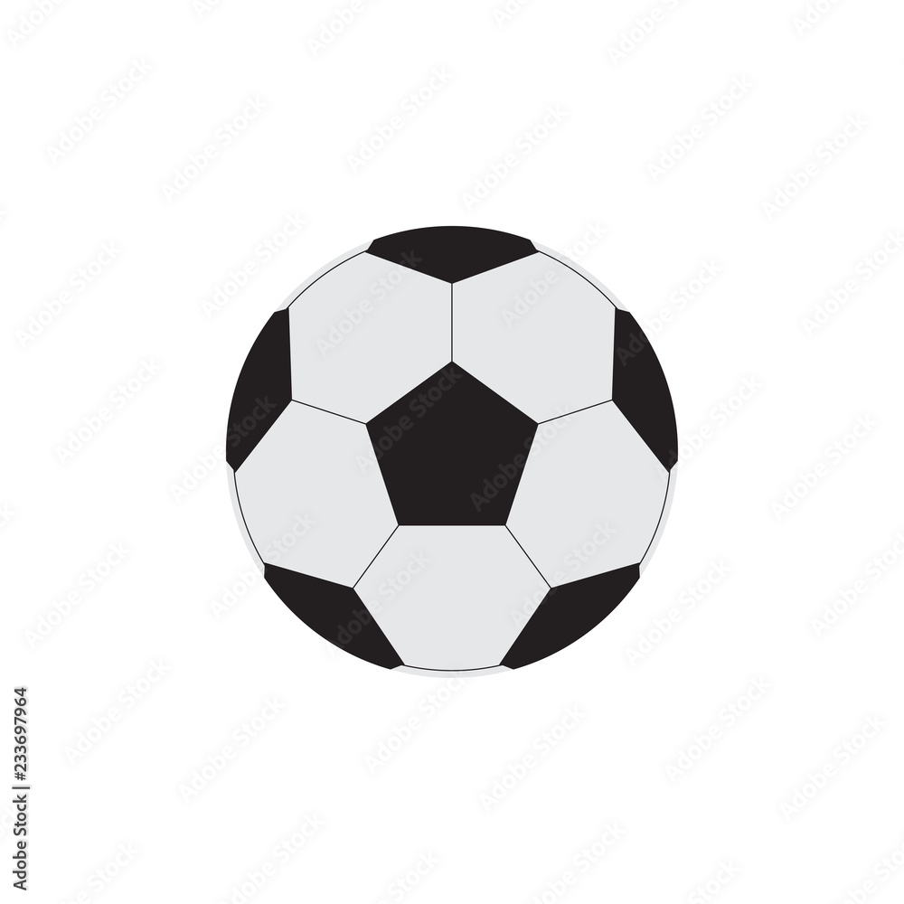 Vector illustration of Football icon on isolated white background. Vector illustration of Football icon on isolated white background.