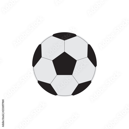 Vector illustration of Football icon on isolated white background.