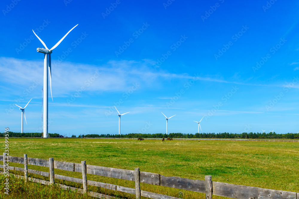 Wind turbines in the North Cape, PEI