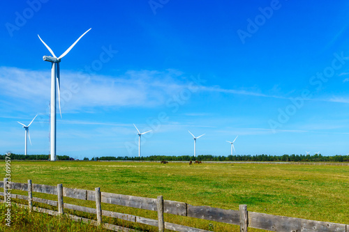 Wind turbines in the North Cape, PEI