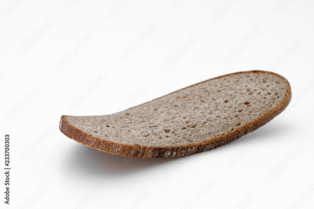 Alte trockene Brotscheibe Alte trockene Brotscheibe