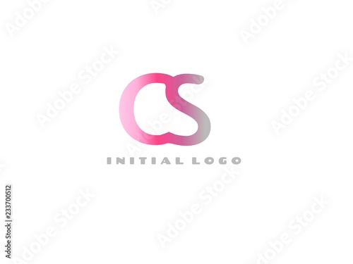 CS Initial Logo for your startup venture