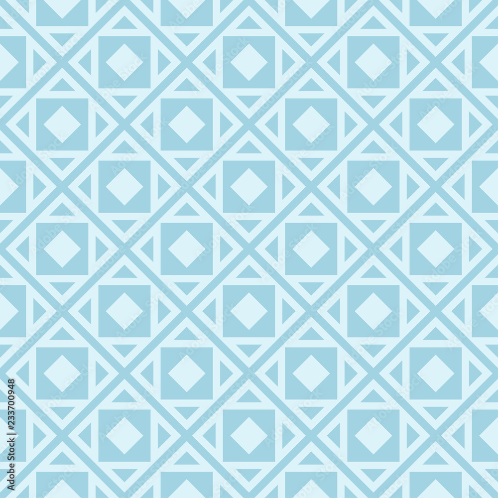 Light blue geometric ornament. Seamless pattern Light blue geometric ornament. Seamless pattern