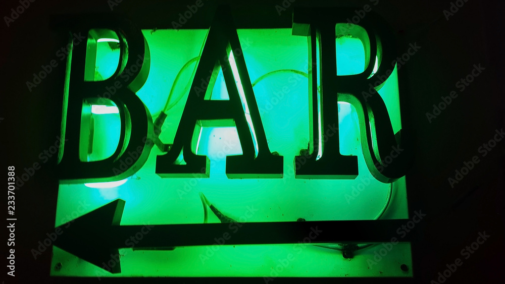 Fototapeta premium Enseigne de bar en Thailande
