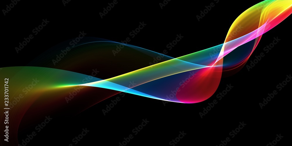 Abstract rainbow light wave futuristic background Abstract rainbow light wave futuristic background