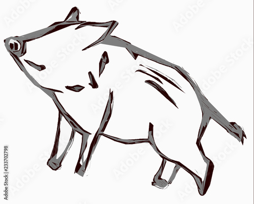 A Wild Boar_Sculpture