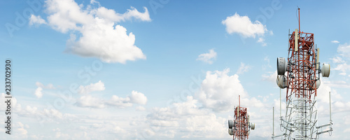 Wallpaper Mural Signal tower on blue sky Torontodigital.ca