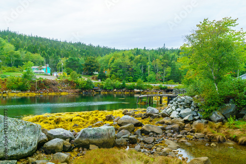 The fishing village Aspotogan, Nova Scotia photo