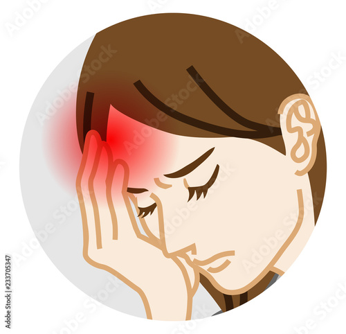 Headache - Physical disease Circular clip art, Adults woman