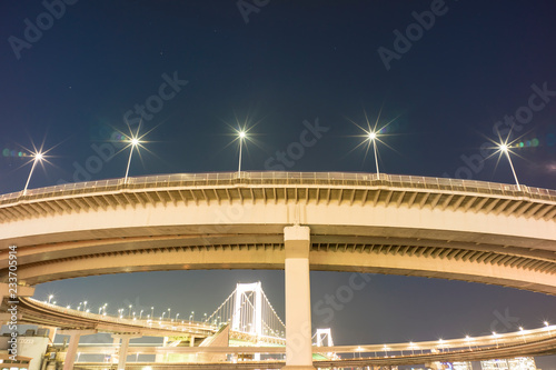 night view of tokyo rainbow bridge © EISAKU SHIRAYAMA