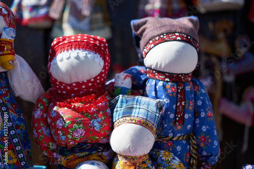 Image of a traditional Slavic doll. Handmade.