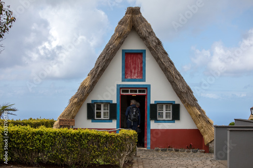 Traditional rural house in Santana on Madeira island, Portugal