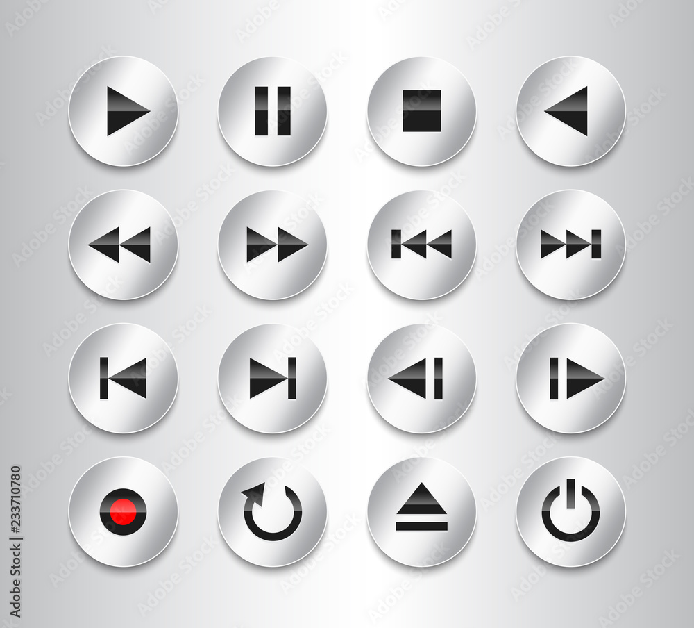 Gran multimedia icons glossy Gran multimedia icons glossy