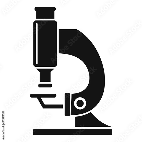 Lab microscope icon. Simple illustration of lab microscope vector icon for web design isolated on white background