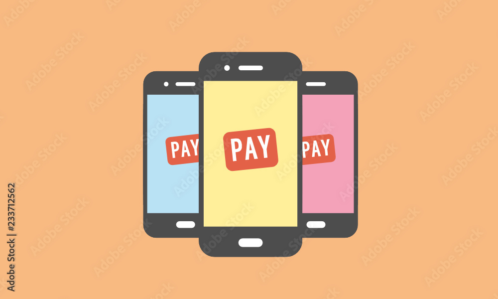 In the mobile phone screen book pay button In the mobile phone screen book pay button