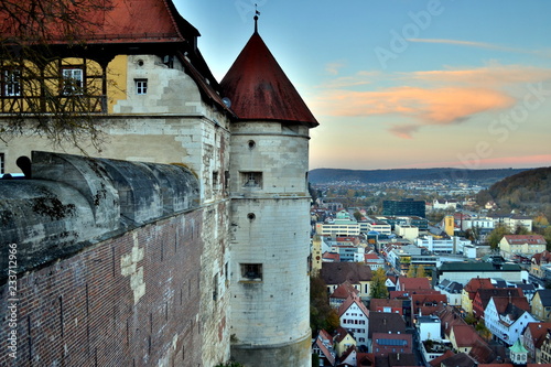 Blick vom Schloss Hellenstein auf Heidenheim photo