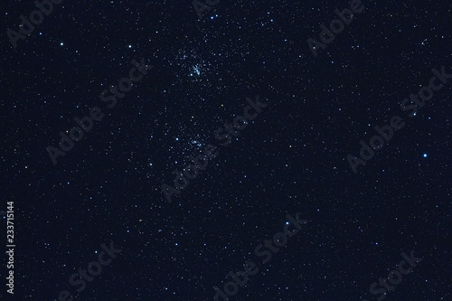 Milky Way stars photographed with astronomical telescope.