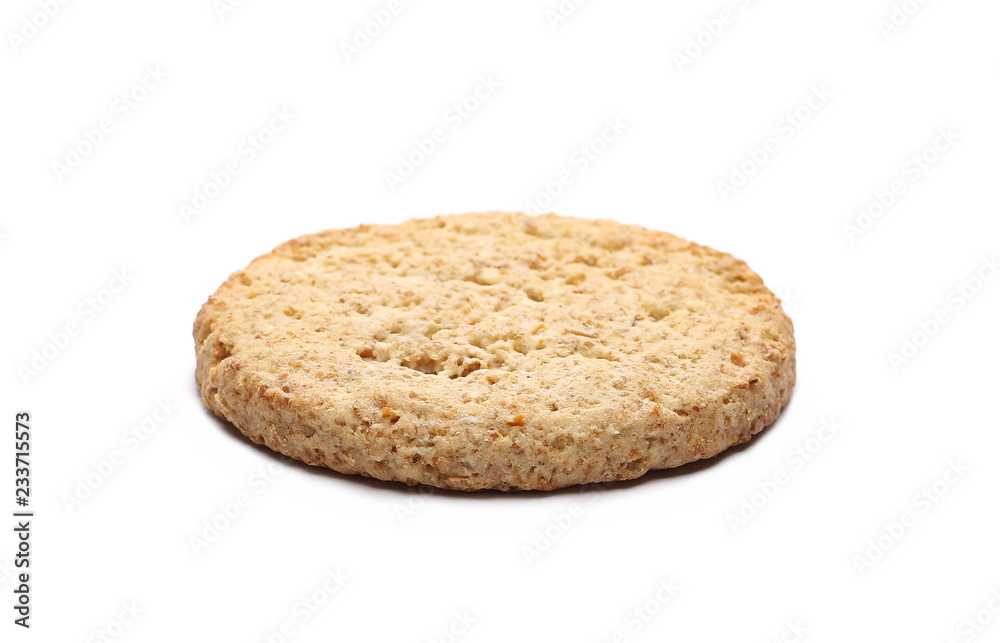 Oatmeal cookie isolated on white background Oatmeal cookie isolated on white background
