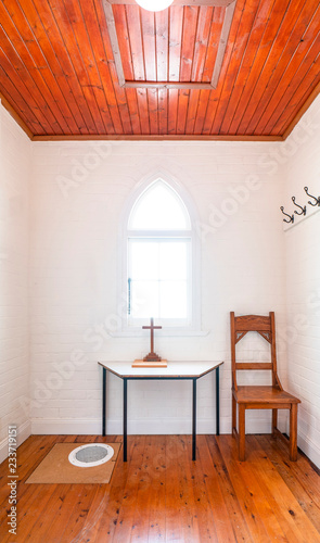 room in a small church