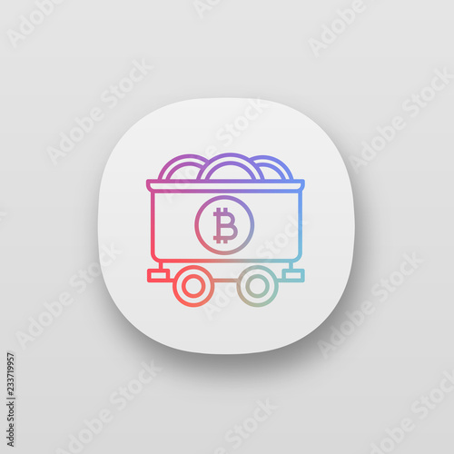 Bitcoin mining business app icon
