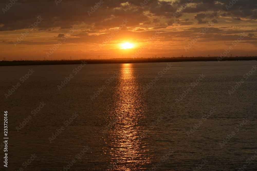 Obraz premium sunset at sea