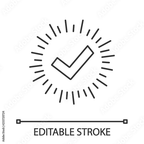 Checkmark linear icon