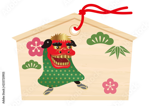 絵馬のイラスト