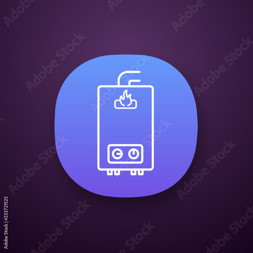 Gas water heater app icon