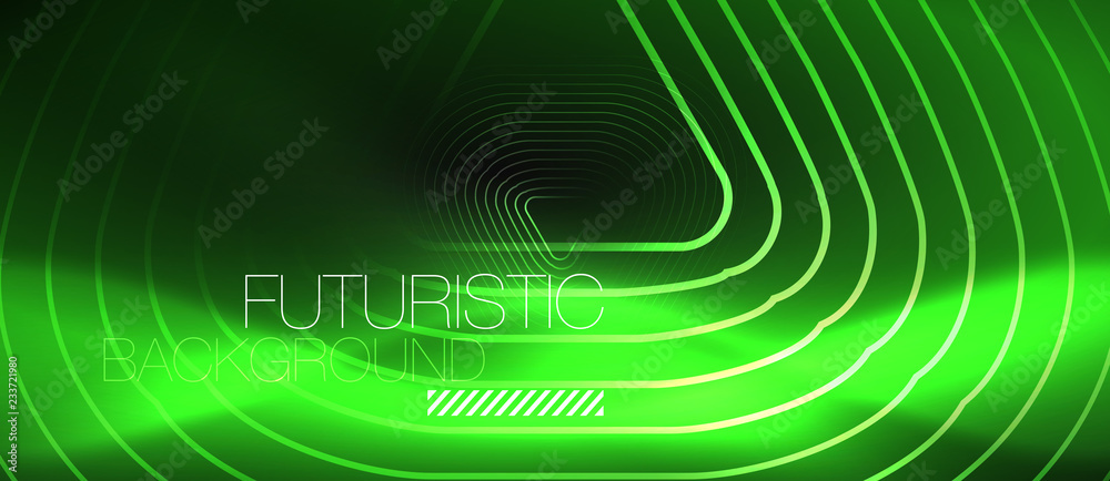 Dark black abstract background with neon colors and lines Dark black abstract background with neon colors and lines