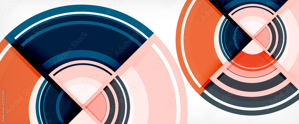 Obraz premium Multicolored round shapes abstract background