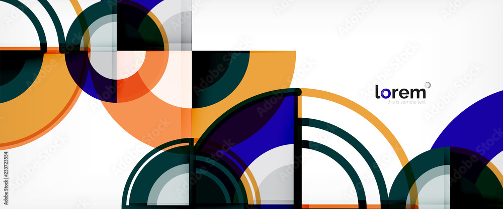 Fototapeta premium Modern geometric abstract background