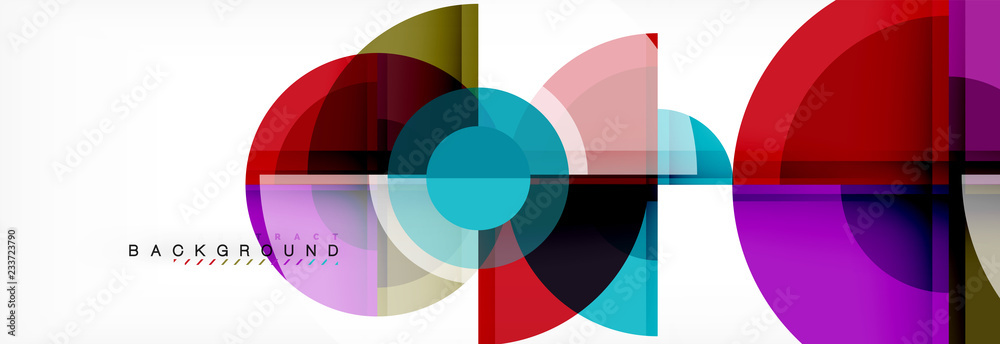 Vector fantastic circle modern geometric background template Vector fantastic circle modern geometric background template