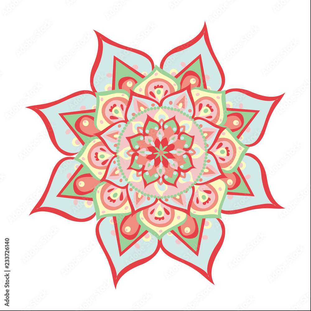 Vector illustrated mandala Vector illustrated mandala