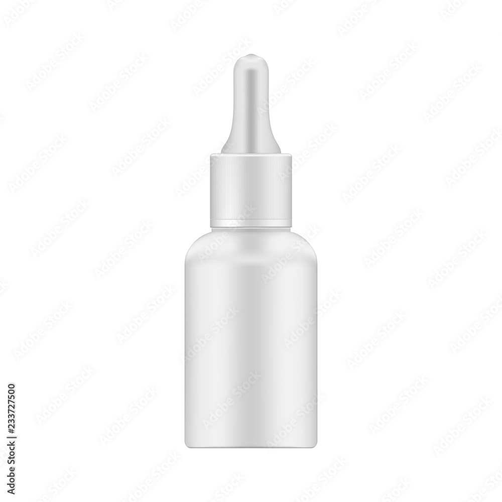 Opaque cosmetic bottle with pipette - dropper package, mockup Opaque cosmetic bottle with pipette - dropper package, mockup