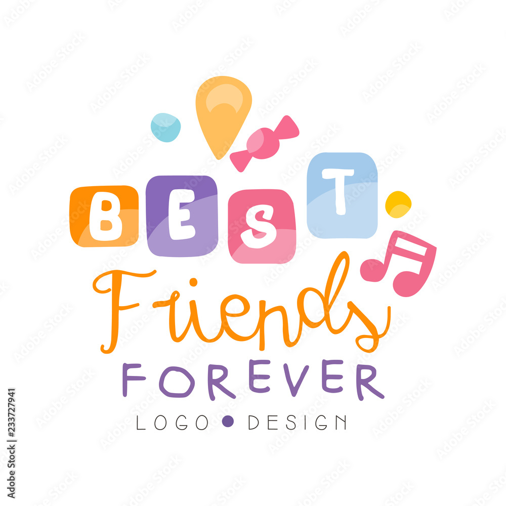 Best Friend Forever Label Stock Illustrations – 276 Best Friend