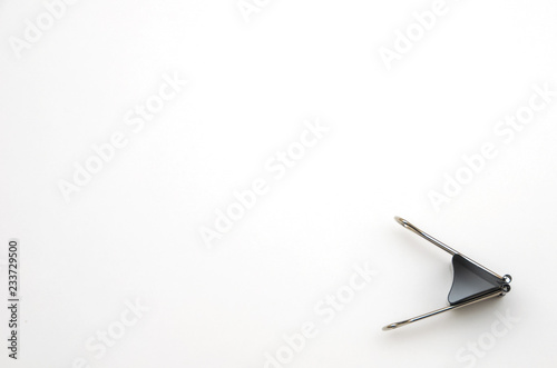 Paper clip on a white background