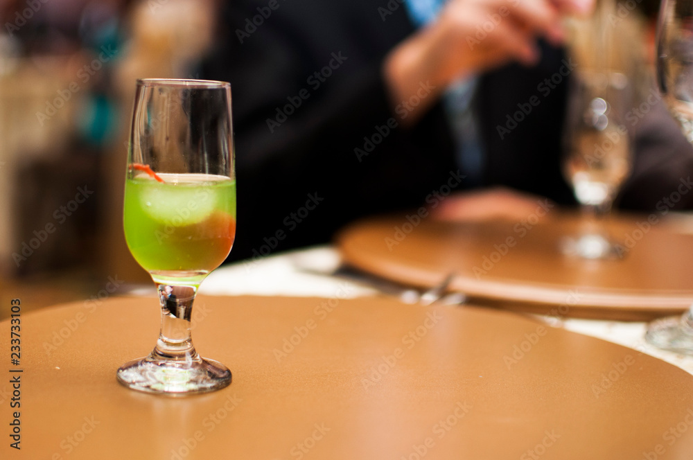 Green cocktail 