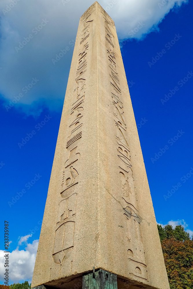 The Obelisk of Theodosius, Dikilitaş, in the Hippodrome of Constantinople (Sultan Ahmet Square) in Istanbul, Turkey