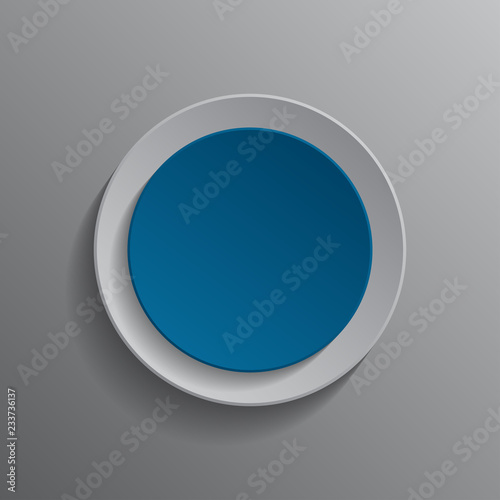 Button vector illustration on gray background